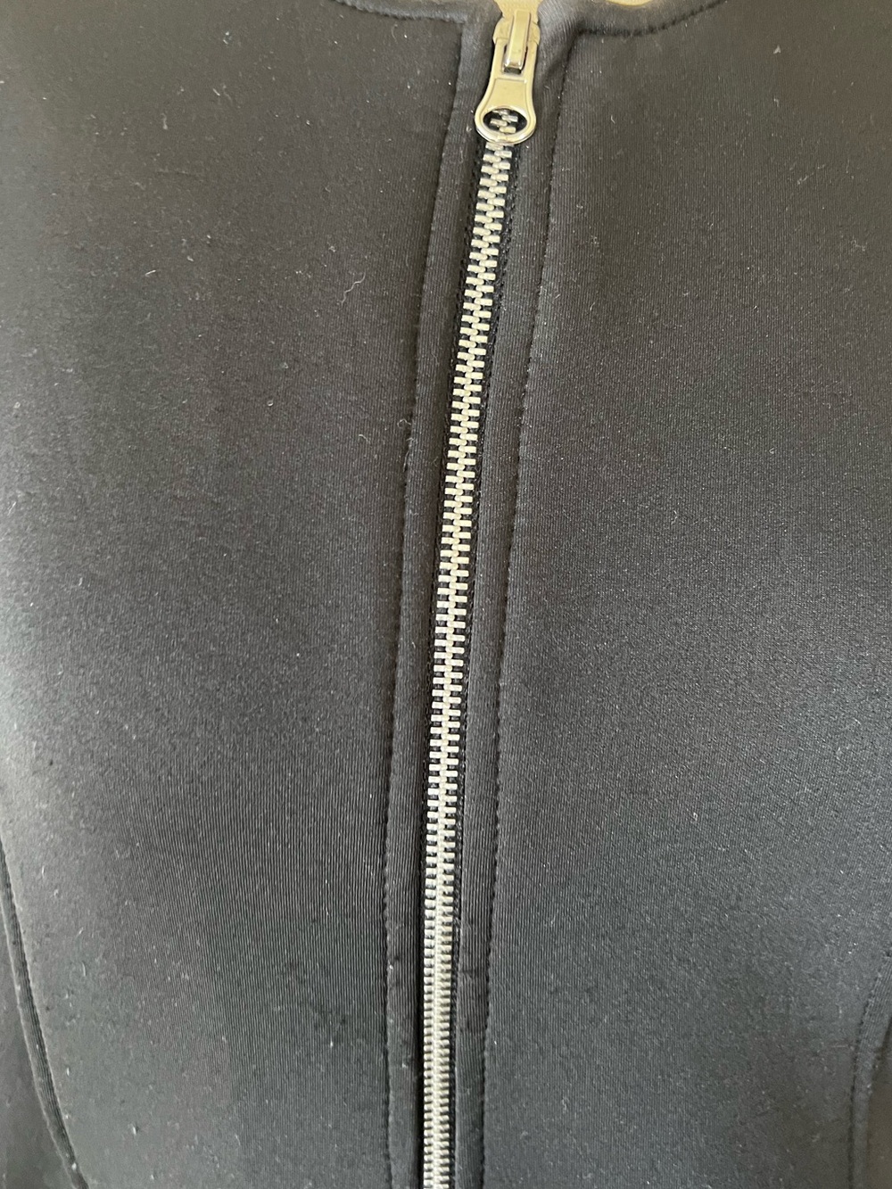 Metamorphoza Black Neoprene Avant Garde Silver Zip Front Maxi Dress - Picture 7 of 16